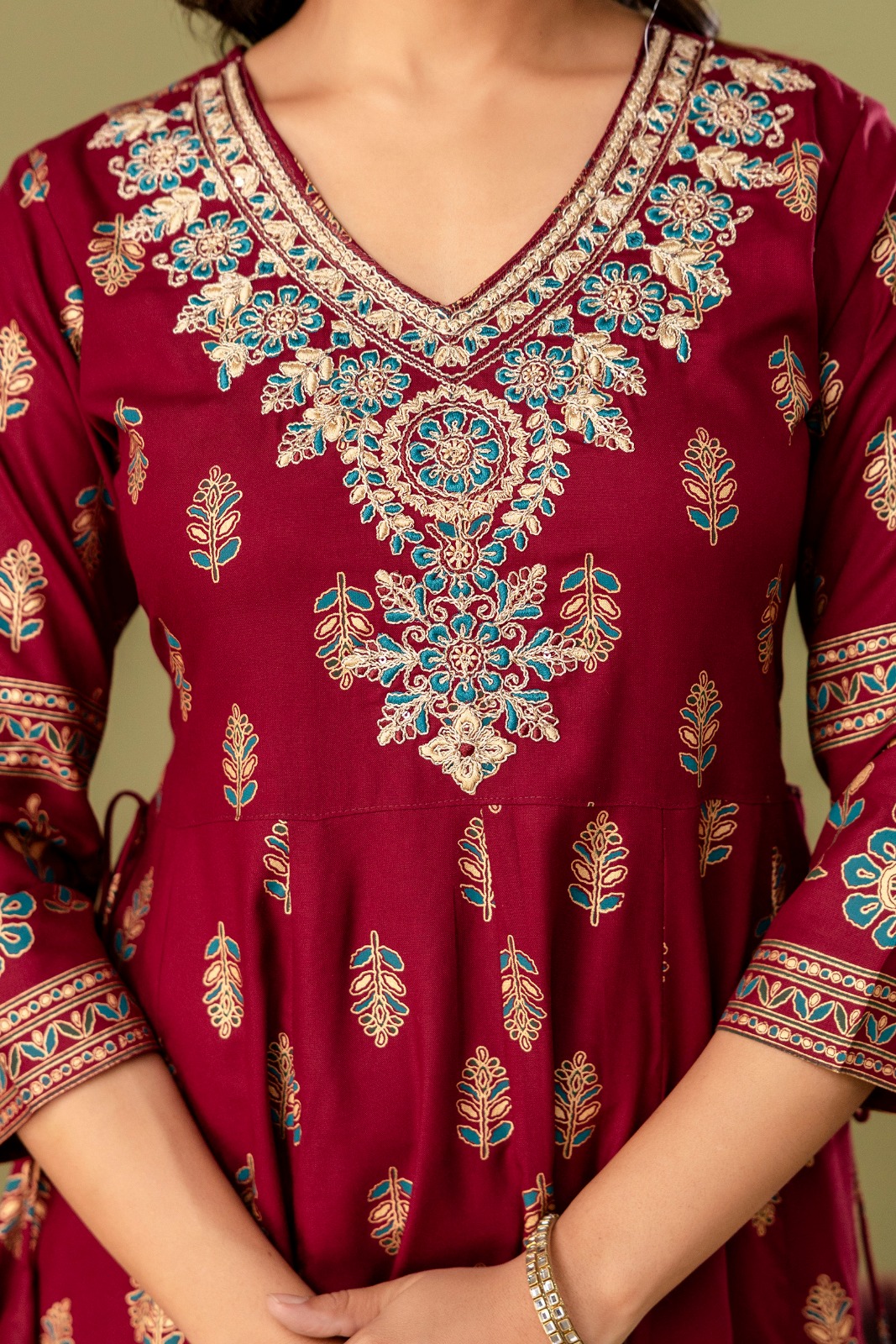 LONG FROCK GHERA  GAOUN KURTI  ( ANARKALI KURTI )