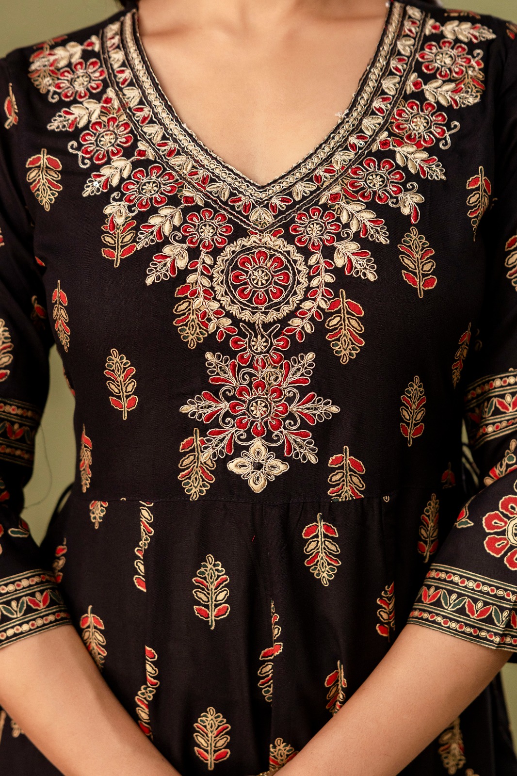LONG FROCK GHERA  GAOUN KURTI  ( ANARKALI KURTI )