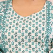 LONG ANARKALI KURTI PANT DUPATTA SET