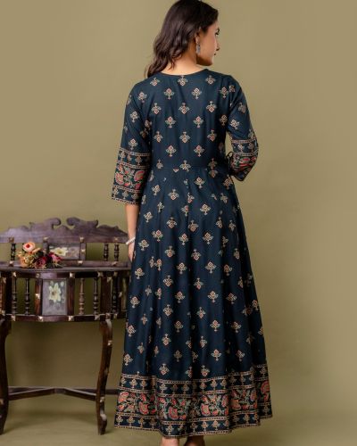 LONG FROCK GHERA  GAOUN KURTI  ( ANARKALI KURTI )