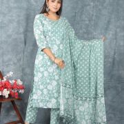 KURTI PANT DUPATTA SET