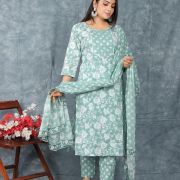 KURTI PANT DUPATTA SET