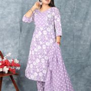 KURTI PANT DUPATTA SET