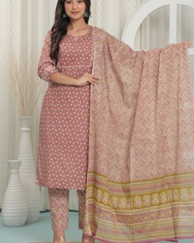 KURTI PANT DUPATTA SET