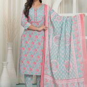 KURTI PANT DUPATTA SET