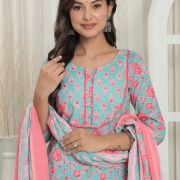 KURTI PANT DUPATTA SET