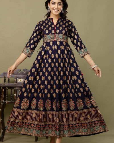 LONG FROCK GHERA  GAOUN KURTI  ( ANARKALI KURTI )