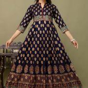 LONG FROCK GHERA  GAOUN KURTI  ( ANARKALI KURTI )