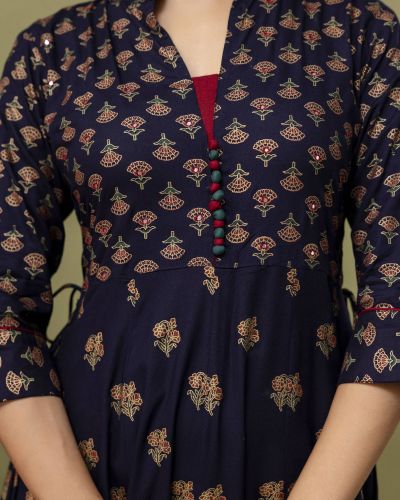 LONG FROCK GHERA  GAOUN KURTI  ( ANARKALI KURTI )