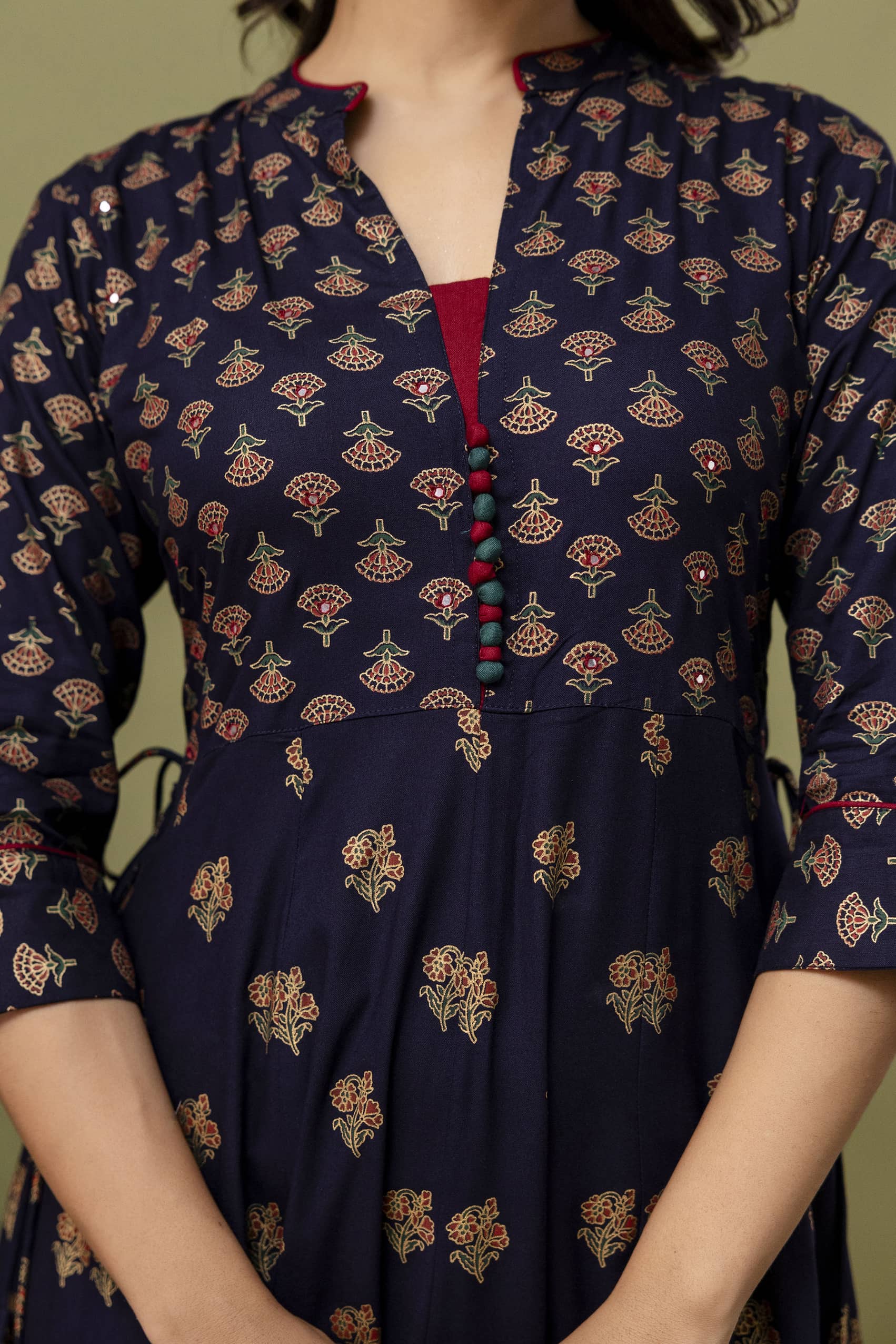 LONG FROCK GHERA  GAOUN KURTI  ( ANARKALI KURTI )