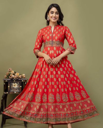 LONG FROCK GHERA  GAOUN KURTI  ( ANARKALI KURTI )