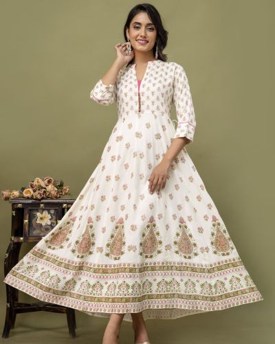 LONG FROCK GHERA  GAOUN KURTI  ( ANARKALI KURTI )