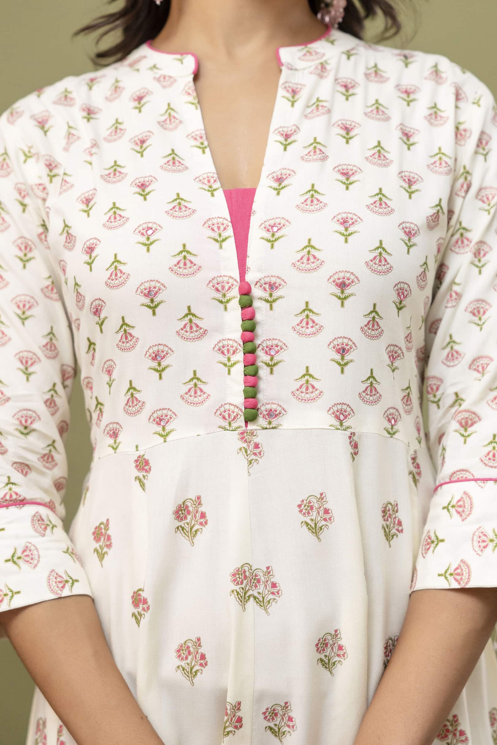 LONG FROCK GHERA  GAOUN KURTI  ( ANARKALI KURTI )