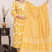 KURTI PANT DUPATTA SET