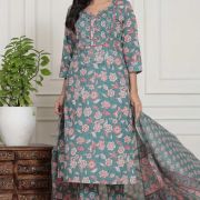 KURTI PANT DUPATTA SET