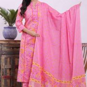 KURTI PANT DUPATTA SET
