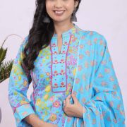 KURTI PANT DUPATTA SET