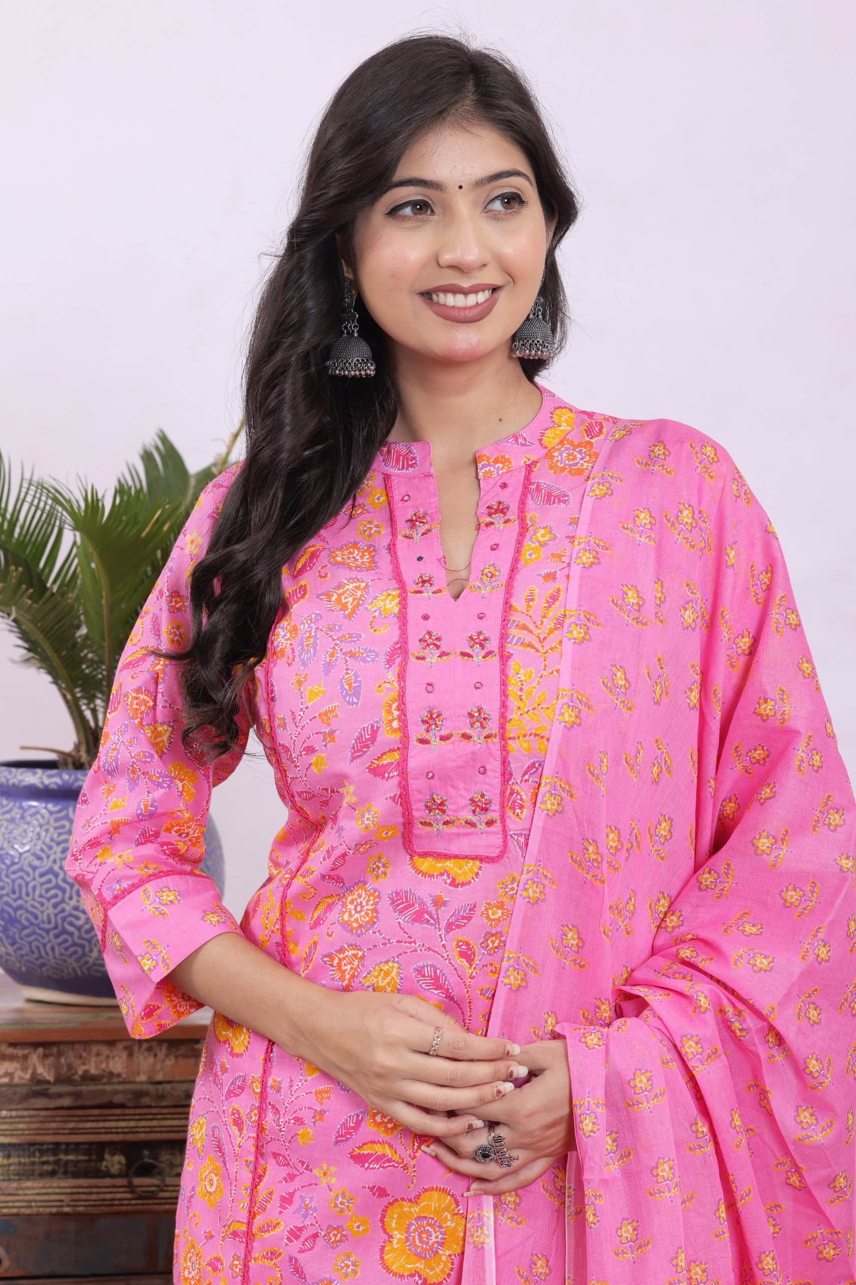 KURTI PANT DUPATTA SET