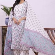 KURTI PANT DUPATTA SET