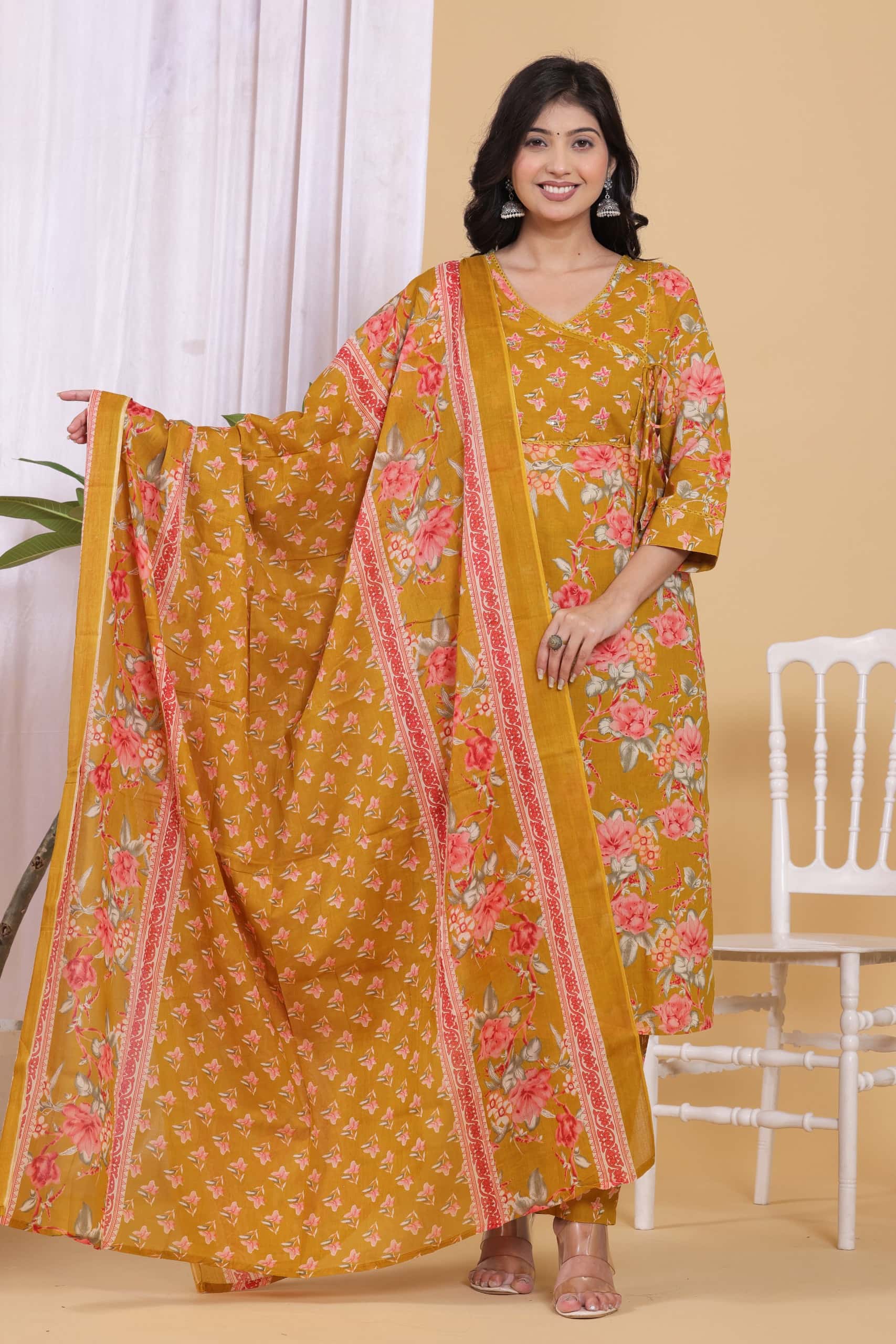 KURTI PANT DUPATTA SET