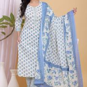 KURTI PANT DUPATTA SET