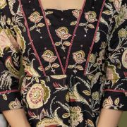 PURE COTTON LONG ANARKALI KURTI PANT DUPATTA SET