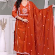 PURE  100% COTTON KURTI-PLAZO AND DUPATTA SET