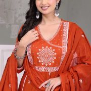 PURE  100% COTTON KURTI-PLAZO AND DUPATTA SET