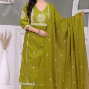 PURE  100% COTTON KURTI-PLAZO AND DUPATTA SET
