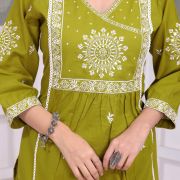 PURE  100% COTTON KURTI-PLAZO AND DUPATTA SET