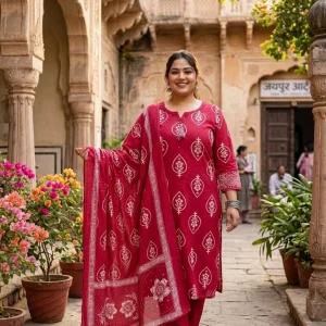 Gulrang Chunri Leaf Boota Tassel Suit Set