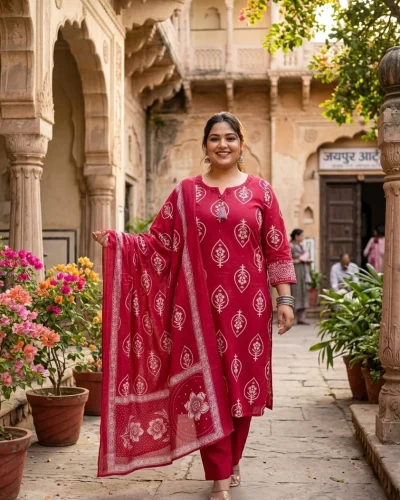 Gulrang Chunri Leaf Boota Tassel Suit Set