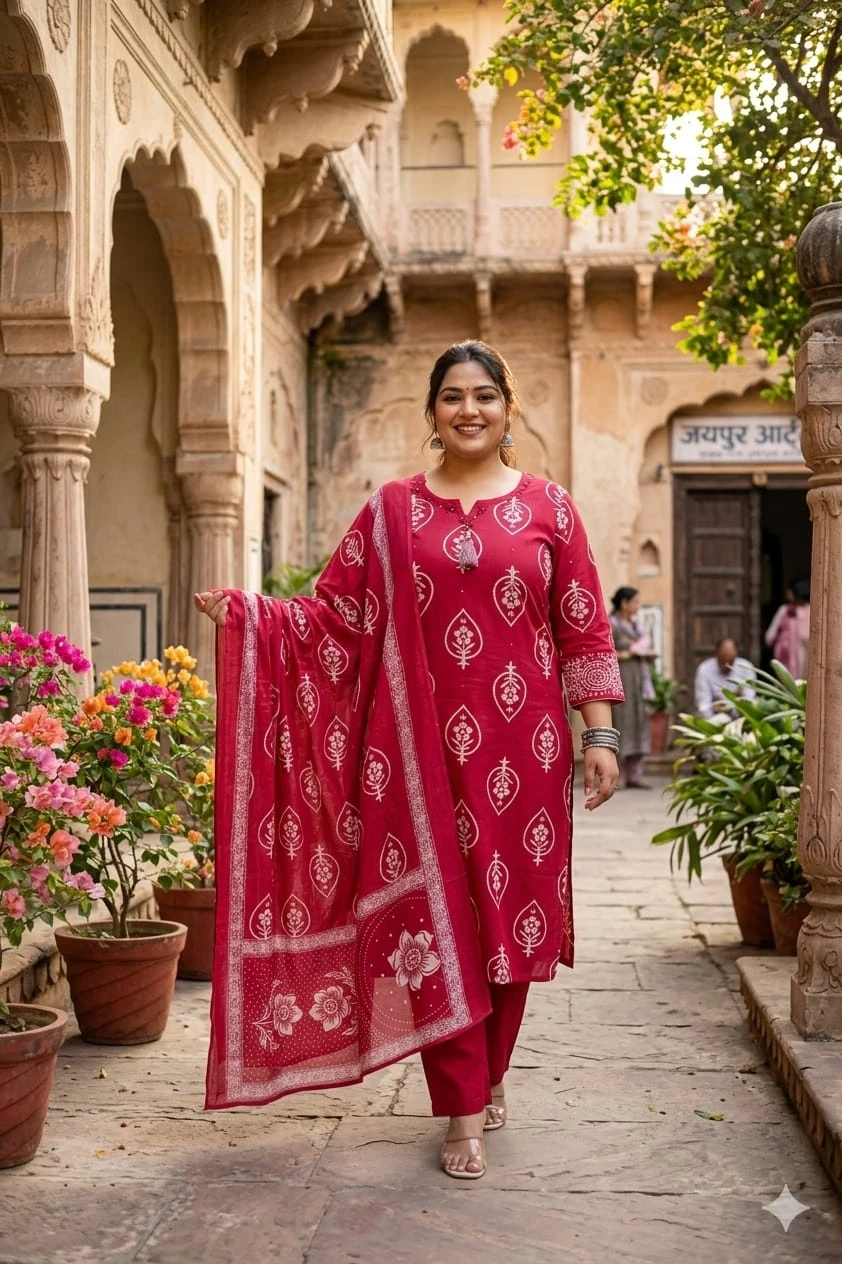 Gulrang Chunri Leaf Boota Tassel Suit Set